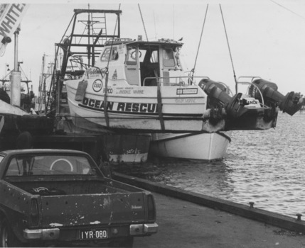 Second photograph of the Ocean Rescue vessel, "Parledee"