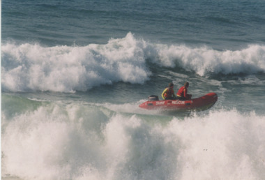 Photograph - Surf Lifesaving training, Lakes Post Newspaper, 1998