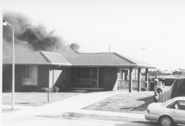 Photograph - Fire, Lakes Post Newspaper, 1996