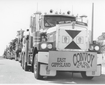 Photograph - Convoy for Kids, Lakes Post Newspaper, 1994