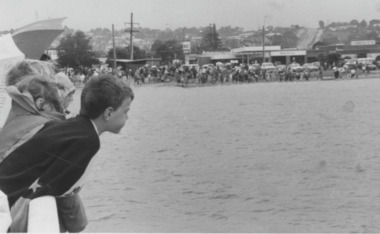 Photograph - Duck Race, Lakes Post Newspaper, 1992