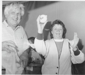 Photograph - Duck Race, Lakes Post Newspaper, 1994