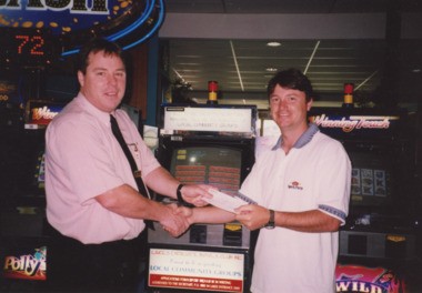 Photograph - Lakes Entrance Tennis Club sponsor, Bowls Club, Lakes Post Newspaper