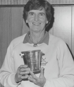 Photograph - Veterans Golf Trophy at Maffra Winner 1991, Lakes Post Newspaper