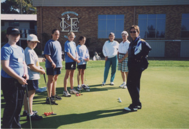 Photograph - East Gippsland Junior Girls Golf Camp Lakes Entrance  1999, Lakes Post Newspaper