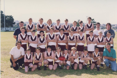 Photograph - Lakes Entrance Football Club under 13 team 1999, Lakes Post Newspaper