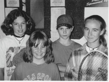 Photograph - Lakes Entrance Junior Racquetball winners 1996, Lakes Post Newspaper