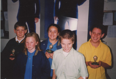 Photograph - Lakes Entrance Racquetball Junior runners up 2002, Lakes Post Newspaper
