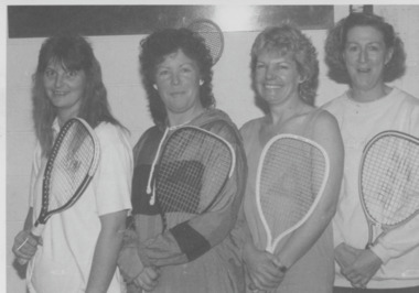Photograph - Lakes Entrance Racquetball ladies Runners up  1991, Lakes Post Newspaper