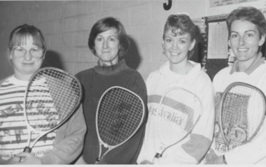 Photograph - Lakes Entrance Racquetball ladies 1991, Lakes Post Newspaper