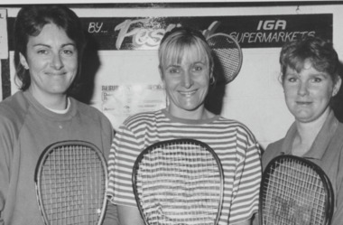 Photograph - Lakes Entrance Racquetball ladies 1999, Lakes Post Newspaper