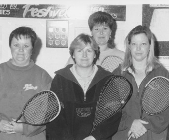 Photograph - Lakes Entrance Squash Thursday morning ladies runners up 1995, Lakes Post Newspaper