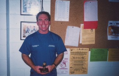 Photograph - Lakes Entrance Squash A grade Wayne Hubbard  1999, Lakes Post Newspaper