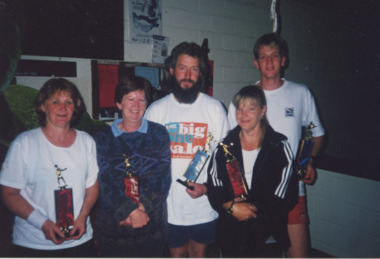 Photograph - Lakes Entrance Squash winners 1999, Lakes Post Newapaper