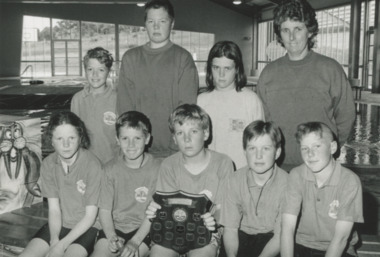 Photograph - Tambo Rural Schools Minky hockey competition B grade, Lakes Post Newspaper, 1/12/1996 12:00:00 AM