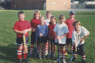 Photograph - members of Tambo Hockey Seven and thirteen teams, Lakes Post Newspaper, 16/06/2001 12:00:00 AM