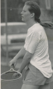 Photograph - Lakes Entrance Tennis Club, Jackie Stepleton, 1992, Lakes Post Newspaper
