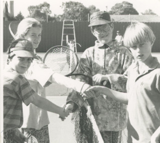 Photograph - Jonothan Pasquill, Bree Waters, Jono Ellis and Chris Smith, Lakes Post Newspaper, 1/04/1994 12:00:00 AM