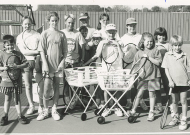Photograph - Lakes Entrance Tennis ClubJuniors Fun Day.  1994, Lakes Post Newspaper
