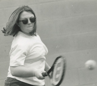 Photograph - Lakes Entrance Tennis Club, Belinda North  1996, Lakes Post Newspaper