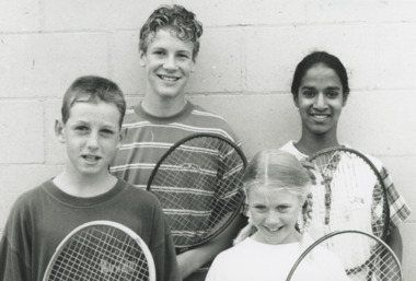 Photograph - Ken Johnson, Jeremy Bassett, Rachael Williams, Reneka McPhee, Lakes Post Newspaper, 1/03/1996 12:00:00 AM