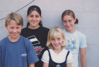 Photograph - Chris LeMaitre, Miranda Guarnaccia, Jaqui Davie, Sarah Loukes Lakes Entrance Victoria, Lakes Post Newspaper, 1/04/1999 12:00:00 AM