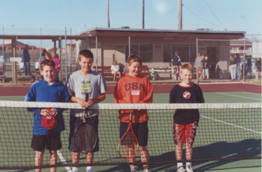 Photograph - Daniel Kinsella, David Wright, Casey Shaw, Trent Parsons, Lakes Post Newspaper, 1/04/2002 12:00:00 AM