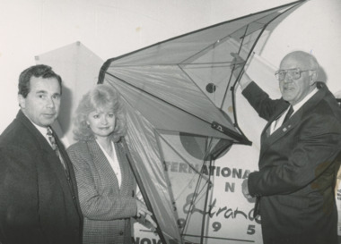 Photograph - Wally Evans, eCheryl Guillot ,and Bruce Evans, Lakes Post Newspaper, 1/08/1995 12:00:00 AM