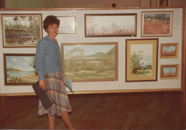 Photograph - art exhibition held at the RSL Hall Lakes Entrance Victoria, 1980