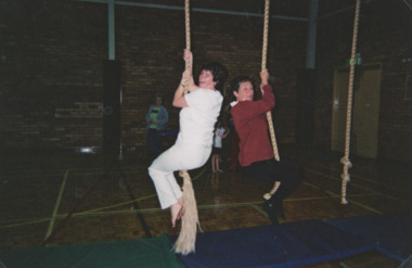 Photograph - two gymnasts  Lakes Entrance Victoria, 2001