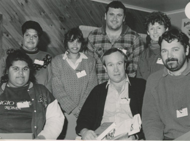 Photograph - safety training for Aboriginal workers at LECHC, Lakes Post Newspaper, 1/06/1993 12:00:00 AM