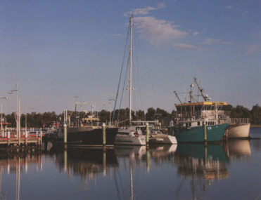 Photograph - Three Fishing Boats at Western Wharf