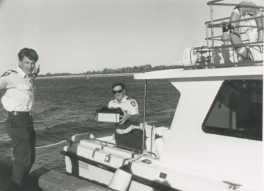 Photograph - Paynesville Water Police, Lakes Post Newspaper, 1/04/1996 12:00:00 AM