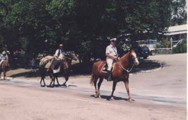 Photograph - historic parade Buchan Victoria, Lakes Post Newspaper, 2000