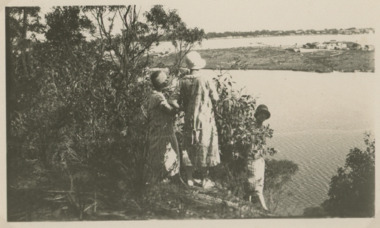 Photograph - View across North Arm to the rear of Club Hotel Lakes Entrance, 1920 c