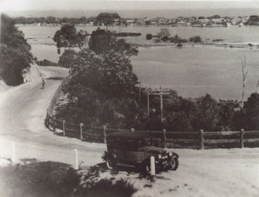 Photograph - Princes Highway around Jemmys Point, Lakes Entrance, H D Bulmer, 1930 c