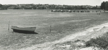 Photograph - North Arm jetty and football ground camping ground Lakes Entrance Victoria, Lakes Post Newspaper, 1995 February