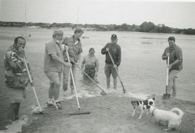 Photograph - Volunteer Beach Cleanup, Lakes Post Newspaper, 1996