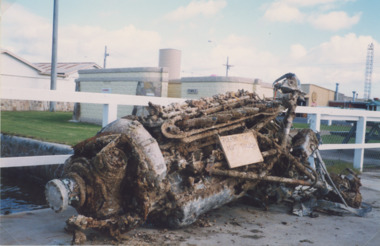 Photograph - Engine found by fishing boat Brigand Lakes Entrance Victoria 1999