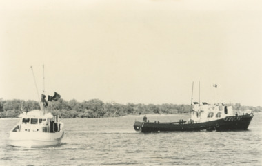 Photograph - Fishing boats in Reeves Channel  Lakes Entrance