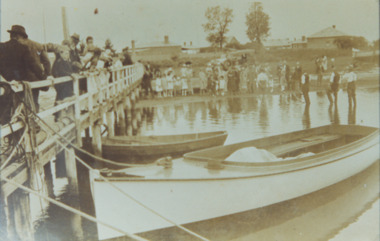 Photograph - boat The Day Star in North Arm c1926  Lakes Entrance Victoria, 1926