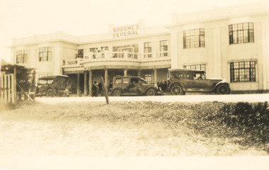 Photograph - Broomes Federal Hotel  Lakes Entrance Victoria, Broomes Federal Hotel  Lakes Entrance Victoria c1928, Easter 1928