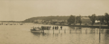 Photograph, Tourist Launch, Lakes Entrance -  Easter 1928, Easter 1928