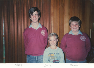 Photograph, Three Carpenter boys Lakes Entrance, 1989 c
