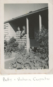 Photograph - Carpenter Family, Betty and Victoria Carpenter  Lakes Entrance Victoria, 1950 c