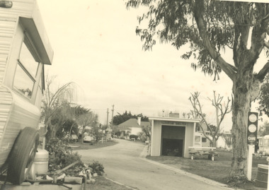 Photograph, Carpenter family, Carpenters Caravan Park Lakes Entrance Voctoria. c1970, 1970 c