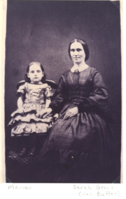 Photograph, Sarah and Marion Elizabeth  Grant, c1863