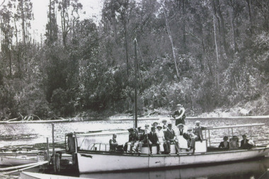 Photograph - Boat Alice Ray, Toorloo Arm Lake Tyers Victoria  c 1930