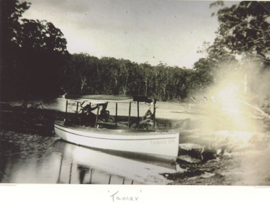Photograph, boat 'Tamar' on Toorloo Arm Lake Tyers Victoria, c1930