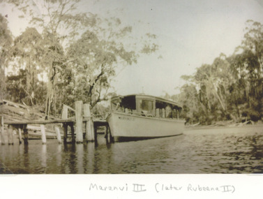 Photograph - Maranui III , Toorloo Arm Lake Tyers Victoria   c1930